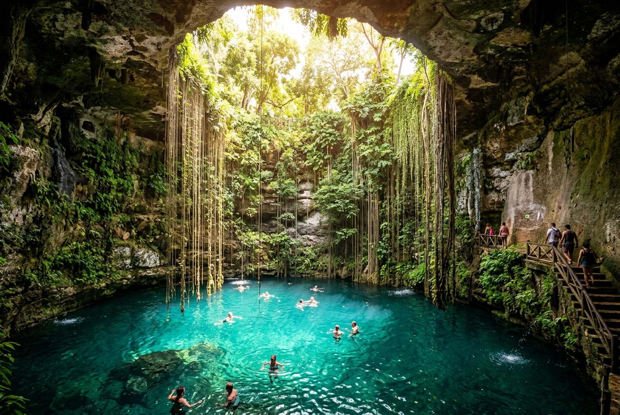 Cenote no México