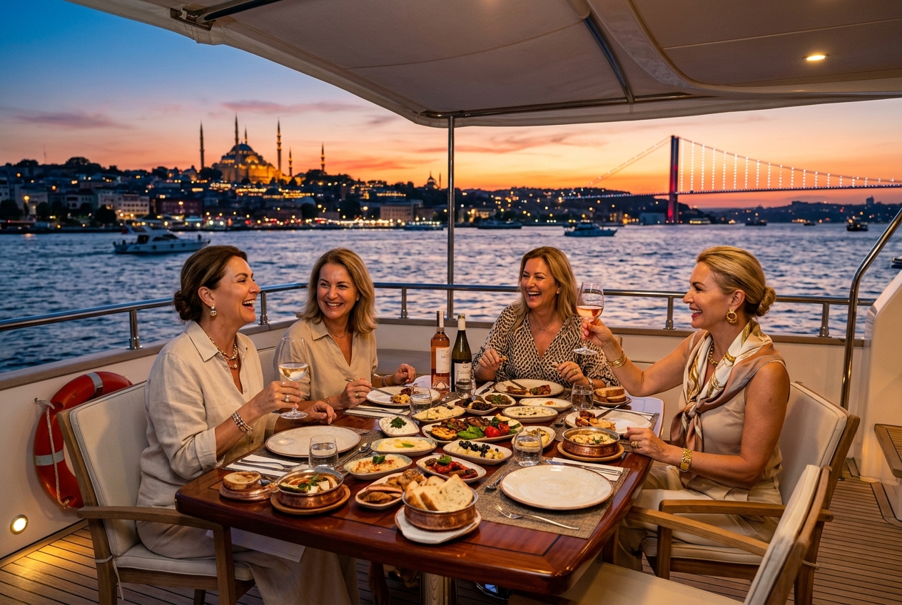 Passeio de iate na Turquia